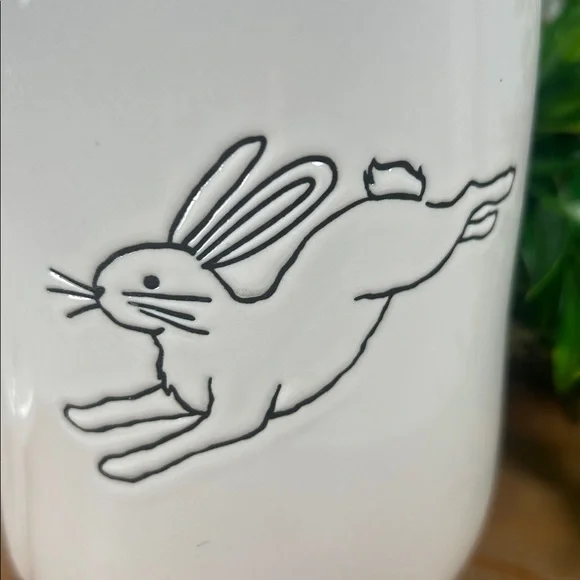 Rae Dunn Hoppy Easter Mug with Bunny White Blue 18 Oz Easter Drink Large Mug - Picture 7 of 12